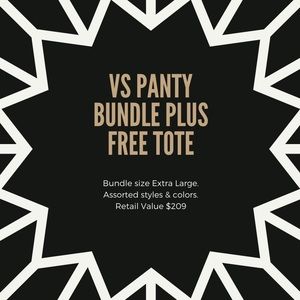 17 NWT Victoria’s Secret Panties PLUS FREE TOTE!